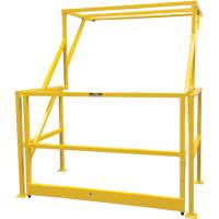 Barri&egrave;re de s&eacute;curit&eacute; pour mezzanine, 70" lo x 77" ha, 78" &eacute;lev&eacute;e, Jaune Equipex