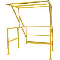 Barri&egrave;re de s&eacute;curit&eacute; pour mezzanine, 70" lo x 77" ha, 78" &eacute;lev&eacute;e, Jaune Equipex