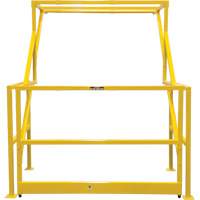 Barri&egrave;re de s&eacute;curit&eacute; pour mezzanine, 70" lo x 77" ha, 78" &eacute;lev&eacute;e, Jaune Equipex