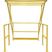 Barri&egrave;re de s&eacute;curit&eacute; pour mezzanine, 70" lo x 77" ha, 78" &eacute;lev&eacute;e, Jaune Equipex