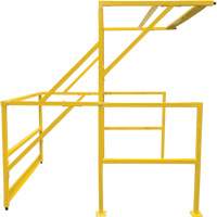 Barri&egrave;re de s&eacute;curit&eacute; pour mezzanine, 70" lo x 77" ha, 78" &eacute;lev&eacute;e, Jaune Equipex