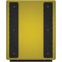 Cale de roue ultra-robuste pour l'exploitation mini&egrave;re Checkers Safety, PEHD, Jaune, 14-1/2" la x 17-1/2" p x 16" h Equipex