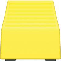 Cale de roue ultra-robuste pour l'exploitation mini&egrave;re Checkers Safety sans support, PEHD, Jaune, 14-1/2" la x 17-1/2" p x 16" h Equipex
