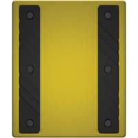 Cale de roue ultra-robuste pour l'exploitation mini&egrave;re Checkers Safety sans support, PEHD, Jaune, 14-1/2" la x 17-1/2" p x 16" h Equipex