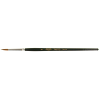 Pinceau d'artiste, Largeur de la brosse de 1/8", Martre rouge, Manche &agrave; Bois Equipex