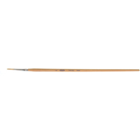 Pinceau de forme ronde en soies blanches pures pour marquage, Largeur de la brosse de 9/64", Soie blanche, Manche &agrave; Bois Equipex