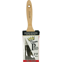 Crown Pro Angular Paint Brush, Poly/Nylon, Wood Handle, 2-1/2" Width Equipex