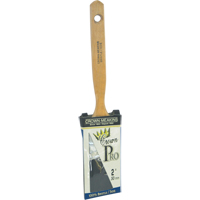 Crown Pro Straight Paint Brush, Bristle, Wood Handle, 2" Width Equipex