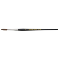 Pinceau pointu &agrave; soies noires pour artiste, Largeur de la brosse de 4 mm, Soie de chameau, Manche &agrave; Bois Equipex