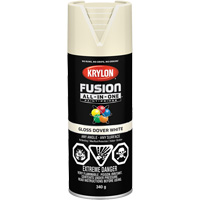 Fusion All-In-One Spray Paint, Dover White, Gloss, 12 oz., Aerosol Can Equipex