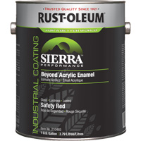 Sierra Performance Beyond Acrylic Enamel, Gallon, Red Equipex