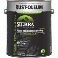 Sierra S60 Water-Based Epoxy Maintenance Coating Part 2 Base, Gallon, Clear Equipex