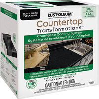 Countertop Transformations&reg; Fleck Countertop Coating System, 2.37 L, Kit, Black Fleck Equipex