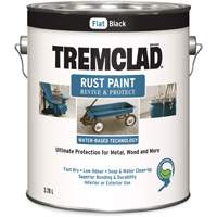 Tremclad&reg; Water-Based Rust Paint, 3.78 L, Gallon, Black Equipex