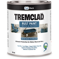 Tremclad&reg; Water-Based Rust Paint, 946 ml, Can, Black Equipex
