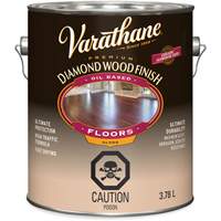 Varathane&reg; Diamond Wood Finish Floors Coating, 3.78 L, Clear, Gloss Equipex