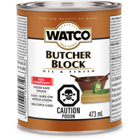 Watco&reg; Butcher Block Oil & Finish, 473 ml, Clear, Transparent Equipex