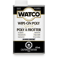 Watco&reg; Wipe-on Poly Stain, 473 ml, Clear, Gloss Equipex