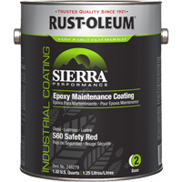 Sierra Performance S60 Maintenance Coating Base Component, 1 gal., Water-Based, Gloss, Red Equipex