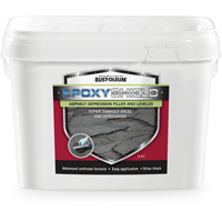 Mat&eacute;riau de remplissage de d&eacute;pression et de nivellement pour asphalte EpoxyShield, Seau, Noir Equipex