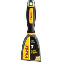 Premium Stiff Chisel Scraper, High-Carbon Steel Blade, 3" Wide, Plastic Handle Equipex