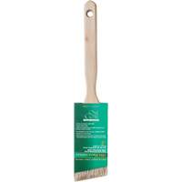 Brosse de pouce &agrave; angle One Coat, Soie blanche, Manche Bois, Largeur de 2" Equipex