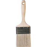 Pinceau pour murs et moulures One Coat, Soie blanche, Manche Bois, Largeur de 3" Equipex