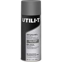 Peinture-&eacute;mail en a&eacute;rosol polyvalent UTILI-T, Appr&ecirc;t gris, 10 oz/283 g, Canette a&eacute;rosol Equipex