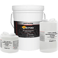 &eacute;poxy d&eacute;coratif 100 % de solides 6700, 3 gal., &eacute;poxy, Tr&egrave;s brillant, Transparent Equipex