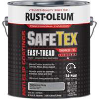Rev&ecirc;tement d'acrylique SafeTex Easy-Tread, 1 gal., &agrave; l'eau, Plat/Textur&eacute;, Gris Equipex
