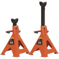 856A Jack Stands, Locking Handle/Ratchet, 6 Ton(s) Capacity, 15-1/2" - 24" H Equipex