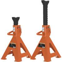 872B Jack Stands, Locking Handle/Ratchet, 12 Ton(s) Capacity, 19-1/4" - 28-1/3" H Equipex