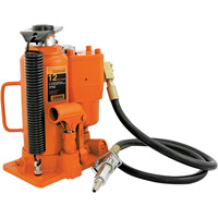 370A Bottle Jack, 12 tons, Air Hydraulic, 19-1/2" Raised Height Equipex