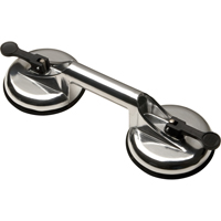 Ventouses de levage manuel - Ventouses doubles, 66 lb Capacit&eacute;, 4-5/8", Levier, 13" Longueur de la manche Equipex