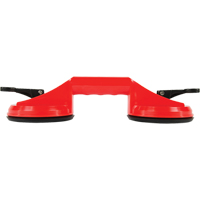 Ventouses de levage manuel - Ventouses doubles, 66 lb Capacit&eacute;, 4-5/8", Levier, 13" Longueur de la manche Equipex