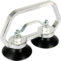 Appareils &agrave; ventouses - Ventouse double industrielle, 30 lb Capacit&eacute;, 3", Barre &agrave; tirer, 7" Longueur de la manche Equipex