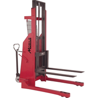 Gerbeur hydraulique, Fonctionnement &eacute;lectrique, Capacit&eacute; 1500 lb, Lev&eacute;e max 96" Equipex