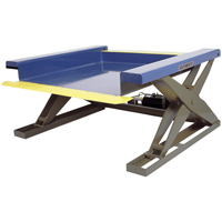 Tables &eacute;l&eacute;vatrices hydrauliques pr&egrave;s du sol, Acier, Capacit&eacute; de 2000 lb Equipex