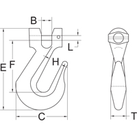 Clevis Slip Hook - Grade 70 Equipex