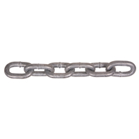 Chaînes galvanis&eacute;es par immersion &agrave; chaud, Acier au carbone, 5/8" x 150' (45,7 m) l, Calibre 30, Charge d'utilisation 6900 lb (3,45 tonnes) Equipex