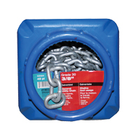 Chaînes galvanis&eacute;es par immersion &agrave; chaud, Acier au carbone, 3/8" x 45' (13,7 m) l, Calibre 30, Charge d'utilisation 2650 lb (1,325 tonne) Equipex