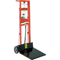 Platform Lift Stacker , Hand Winch Operated, 750 lbs. Capacity, 40" Max Lift Equipex