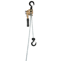 Heavy Duty Gold Series Lever Chain Hoist, 5' Lift, 3000 lbs. (1.5 tons) Capacity, Alloy Steel Chain Equipex