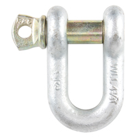 Screw Pin Chain Shackle, 3/8", Screw Pin, Hot Dip Galvanized Equipex