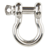 Screw Pin Anchor Shackle, 1/4", Screw Pin, Stainless Steel Equipex