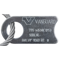 Wire Rope Lifting Sling - Eye & Eye Galvanized Equipex