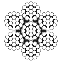 C&acirc;ble m&eacute;tallique, 100' (30,5 m) x 3/32", 1000 lb (0,5 tonne), Galvanis&eacute; Equipex