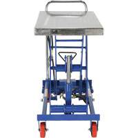 Pneumatic Hydraulic Scissor Lift Table, Steel, 32-1/2" L x 19-3/4" W, 1000 lbs. Cap. Equipex