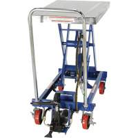 Pneumatic Hydraulic Scissor Lift Table, Steel, 32-1/2" L x 19-3/4" W, 1000 lbs. Cap. Equipex