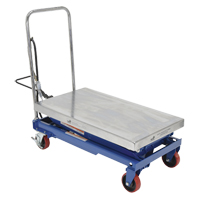 Pneumatic Hydraulic Scissor Lift Table, Steel, 35-1/2" L x 20" W, 800 lbs. Cap. Equipex